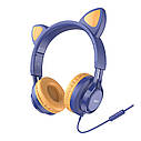 Навушники Hoco W36 Cat Ear Колір Блакитний, фото 7