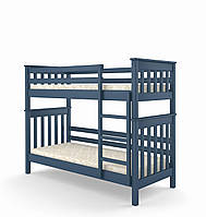 Двоярусне дитяче ліжко Mebigrand Скандинавія Міні Синій (S 7010 R 90B) 90х190 см (DMBG-2359)