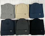 М 89064. Комплект для хлопчика, підлітковий: шапка з флісом і  хомут, розмір вільний, різні кольори 4-15 років, фото 8
