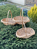 Набір плетених кошиків «Романтик" Арт:1039, фото 3
