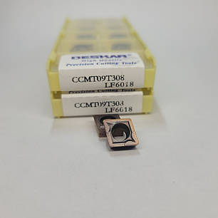 CCMT09T308 LF6018 DESKAR (Сталь, Нержавіюча сталь) Твердосплавна пластина, фото 1