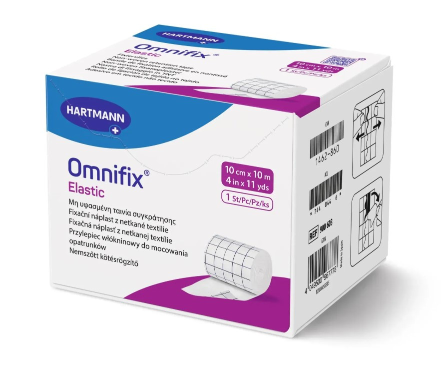 Пластир фіксуючий з нетканого матеріалу Omnifix Elastic 10см х 10м, фото 1