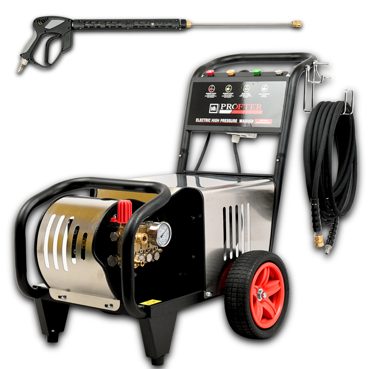 Професійна електрична мийка високого тиску Profter ET 7.5-4B (15 л/хв, 275 бар), фото 1