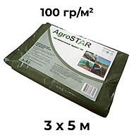 Тент універсальний 3 х 5 м Зелений 100 гр/м2 AgroStar