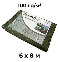 Тент універсальний 6 х 8 м Зелений 100 гр/м2 AgroStar