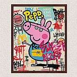 Картина за номерами Герої кіно. Свинка Пеппа арт 40*50 см Орігамі LW 3524, фото 4