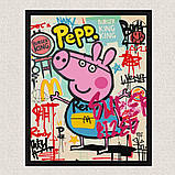 Картина за номерами Герої кіно. Свинка Пеппа арт 40*50 см Орігамі LW 3524, фото 5