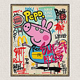 Картина за номерами Герої кіно. Свинка Пеппа арт 40*50 см Орігамі LW 3524, фото 6