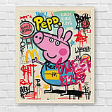 Картина за номерами Герої кіно. Свинка Пеппа арт 40*50 см Орігамі LW 3524, фото 8