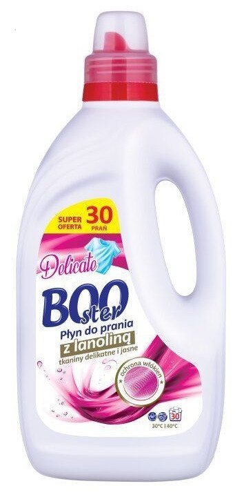 Гель для прання Booster Delicate 1,5 л 30 прань, фото 1