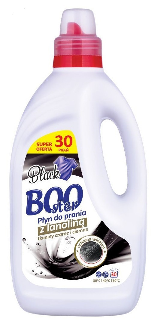 Гель для прання Booster Black 1,5 л 30 прань, фото 1