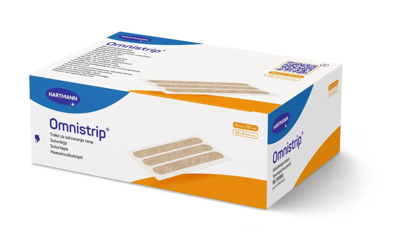 Смужки для зведення країв ран Omnistrip 12 х 101мм, 6 смужок, фото 1