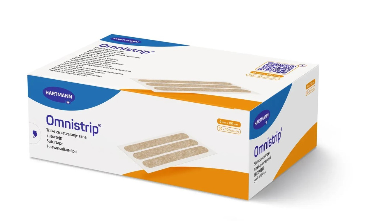 Смужки для зведення країв ран Omnistrip 6 х 101мм, 10 смужок, фото 1