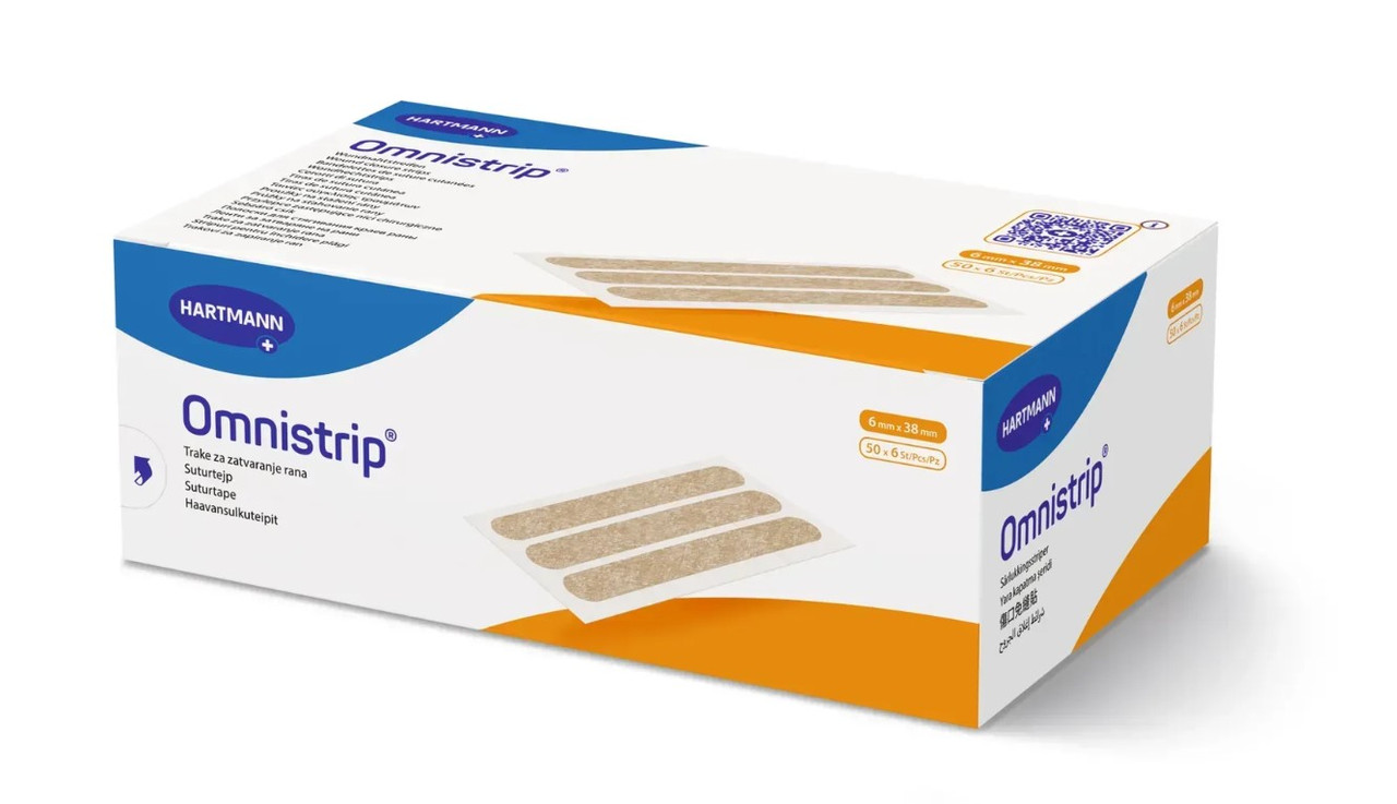 Смужки для зведення країв ран Omnistrip Omnistrip 6 х 38мм, 6 смужок, фото 1