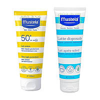 Набір сонцезахисних засобів для всієї родини Mustela Bipack Latte Solare 100мл. + Latte Doposole 125мл. (8388766611718), фото 2