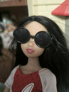 Окуляри для ляльки Барбі, чорні 1 шт.