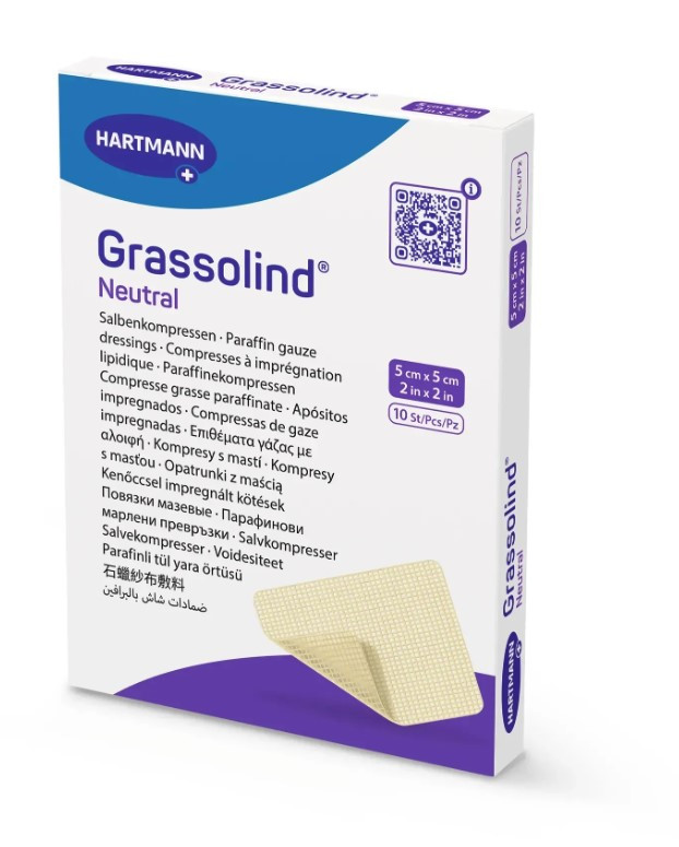 Мазєва пов'язка Grassolind Neutral 5 Х 5 см 1шт, фото 1