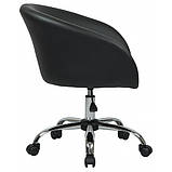 Кресло поворотное Мурат-К черное на хром колесиках, фото 2