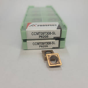 CCMT09T308-SL P6205 PROSPECT (Сталь, Нержавіюча сталь) Твердосплавна пластина, фото 1