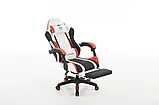 Комп'ютерне крісло з екошкіри з підставкою для ніг + 2 подушки EXTREME R1 3 КОЛЬОРИ НА ВИБІР, фото 2