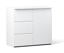 Комод 1Д3Ш Бруклін, Меблі Сервіс, Білий