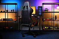 Крісло 2E GAMING HIBAGON II, ПУ шкіра, 3D-Armrests, чорно-червоний, фото 4