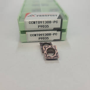 CCMT09T308-PC P9035 PROSPECT (Сталь, Нержавіюча сталь, Чавун) Твердосплавна пластина, фото 1