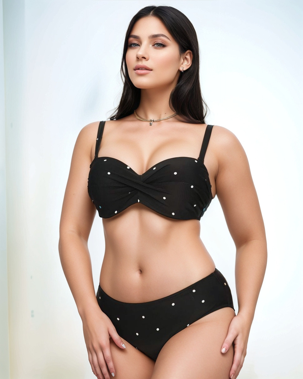 Купальник для полных Samegame 66129-8 черный(В НАЛИЧИИ ТОЛЬКО 52 54 56 58 60 УКР р-ры)