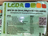 🌱 LEDA NPK 20-20-20 – універсальне водорозчинне мінеральне добриво з мікроелементами! 💧1кг