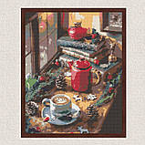 Алмазна мозаїка/вишивка Різдвяний натюрморт. Зима 40*50 см Орігамі OD 3097, фото 3