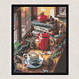 Алмазна мозаїка/вишивка Різдвяний натюрморт. Зима 40*50 см Орігамі OD 3097, фото 4