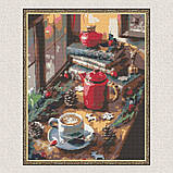 Алмазна мозаїка/вишивка Різдвяний натюрморт. Зима 40*50 см Орігамі OD 3097, фото 5