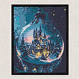 Алмазна мозаїка/вишивка Новорічний палац. Зима 40*50 см Орігамі OD 3418, фото 4