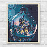 Алмазна мозаїка/вишивка Новорічний палац. Зима 40*50 см Орігамі OD 3418, фото 7