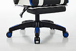 Комп'ютерне крісло з екошкіри з підставкою для ніг + 2 подушки EXTREME R1 3 КОЛЬОРИ НА ВИБІР, фото 10