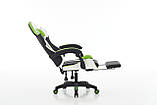 Комп'ютерне крісло з екошкіри з підставкою для ніг + 2 подушки EXTREME R1 3 КОЛЬОРИ НА ВИБІР, фото 5