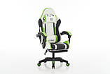 Комп'ютерне крісло з екошкіри з підставкою для ніг + 2 подушки EXTREME R1 3 КОЛЬОРИ НА ВИБІР, фото 4