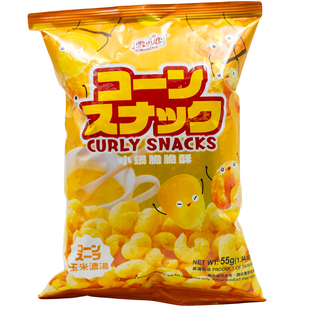 Кукурудзяний снек з оригінальним смаком YUKI&LOVE 55 г, фото 1