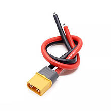 Силовий кабель для акумулятору Amass XT60H-M тато із силіконовим дротом 12AWG MB6659