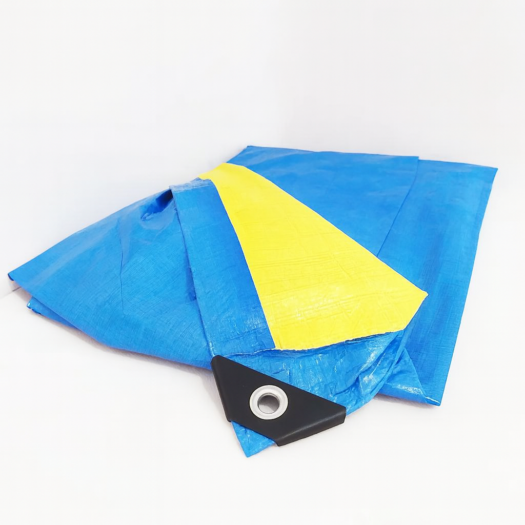 Тент 4х5 від дощу (універсальний) "Укріплений край" 90 г/м2. Ламінований із кільцями. Полог., фото 1