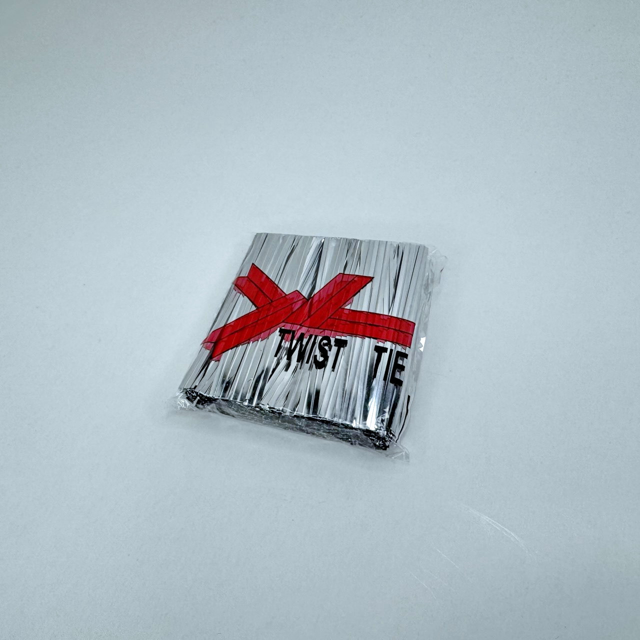 Скрутка для пакетів, 8 см, срібло (760 шт), фото 1