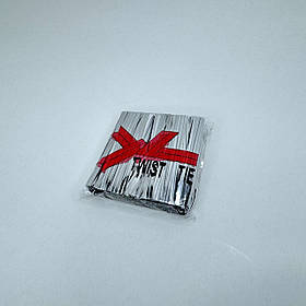 Скрутка для пакетів, 8 см, срібло (760 шт)