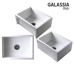 Керамічна мийка з переднім фартухом 61x46 Frame Galassia 5118
