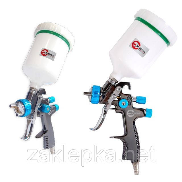 Фарбопульт пневматичний LVLP проф., форсунка 1.4 мм, бачок 600 мл INTERTOOL PT-0134