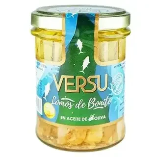 Філе тунця в оливковій олії в скляній банці VERSU 190 г, Іспанія, фото 1