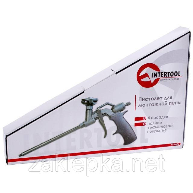 Пистолет для пены с тефлоновым покрытием проф. INTERTOOL PT-0606 - фото 9 - id-p476573587