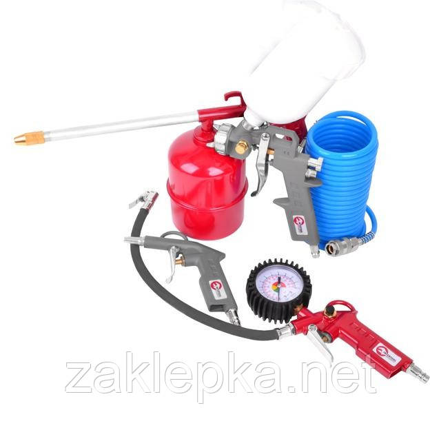 Набір фарбувальний пневматичний 5 од. INTERTOOL PT-1502