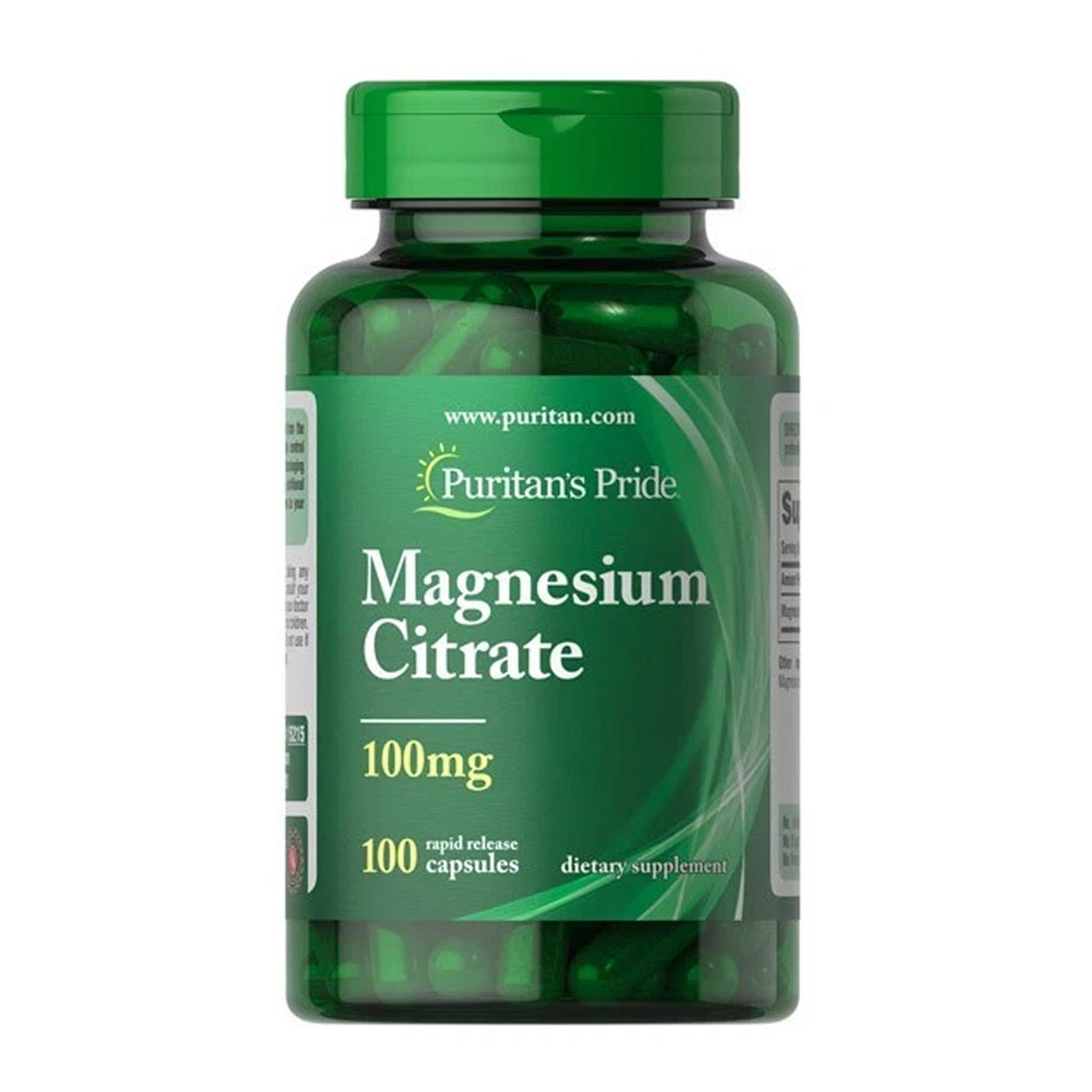Magnesium Citrate 100mg - 100 caps, фото 1