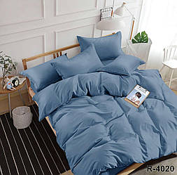 "блакитний" Комплект постільної білизни двоспальний 180/210, нав-кі 70/70, тканина сатин, 100% складається з бавовни