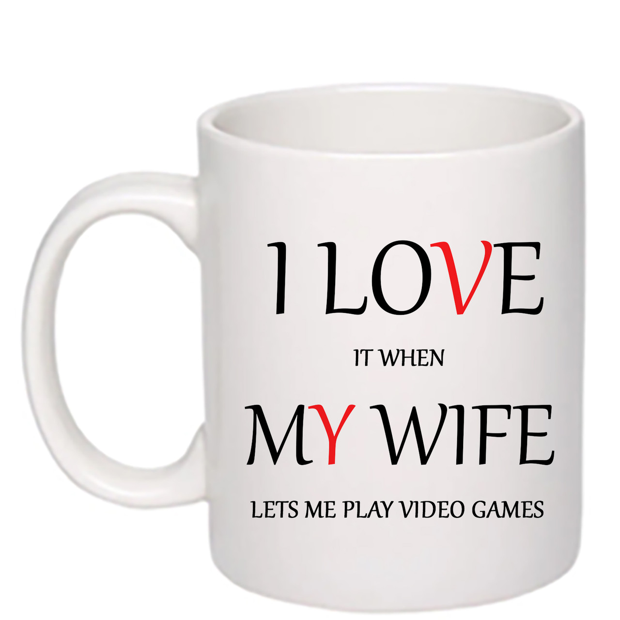 Чашка з друком "I Love My Wife" 330 мл (колір білий) (29163), фото 1